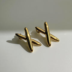 Bold X Statement Earrings