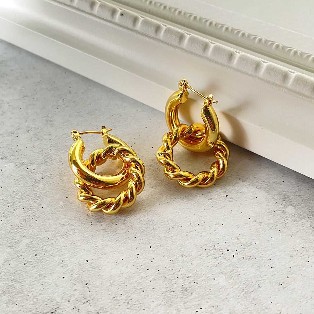 Duo Dangle Earring Local Pitara