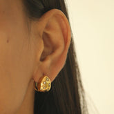 Stellar Egg Hoops Earrings
