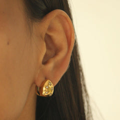 Stellar Egg Hoops Earrings