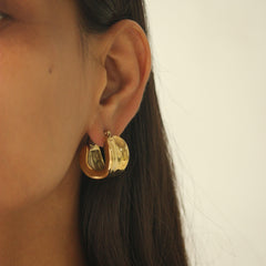 Bold Horizon Hoops Earrings