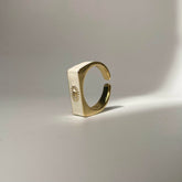 Evil Eye Ring - White