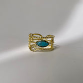 Gold Turquoise Ring