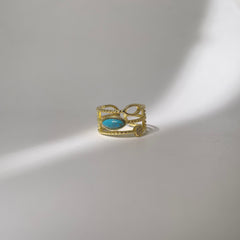 Gold Turquoise Ring