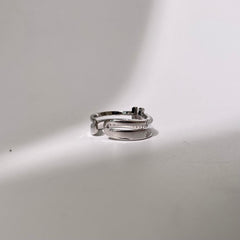 Pearl & Ice Ring - Silver