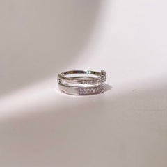 Pearl & Ice Ring - Silver