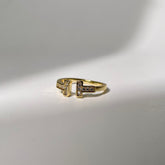 Tiffany T-Shaped Diamond Ring - Gold