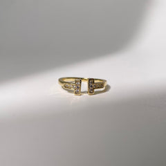 Tiffany T-Shaped Diamond Ring - Gold