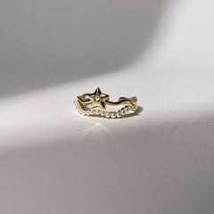 Star and Pearl Ring