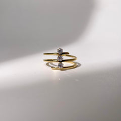 Golden Cascade Ring