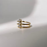 Golden Cascade Ring