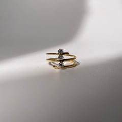 Golden Cascade Ring