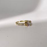 Round Diamond Pearl Ring