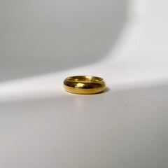 Domed Band Ring - Gold