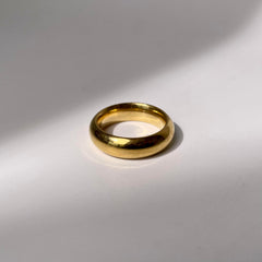 Domed Band Ring - Gold