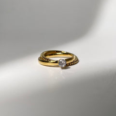 Twin Knot Ring