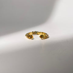 Textured Gold Ring
