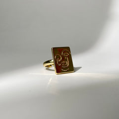 Abstract Face Ring