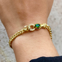 Emerald Viper Bracelet