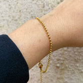 Golden Orbit Chain Bracelet