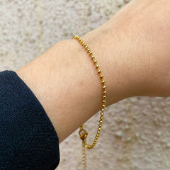 Golden Orbit Chain Bracelet