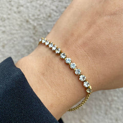 Half Tennis Diamond Bracelet