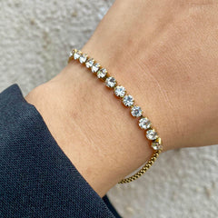 Half Tennis Diamond Bracelet