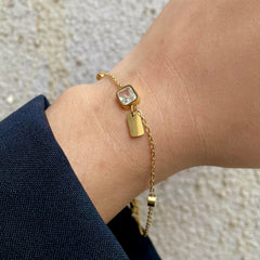 Square Gem Bracelet