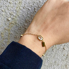 Square Gem Bracelet