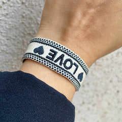 Love Boho Woven Band Bracelet
