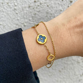 Starlit Clover Charm Bracelet