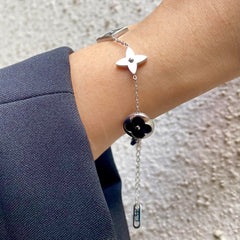 Lunar Bloom Bracelet - Black