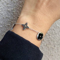 Lunar Bloom Bracelet - Black