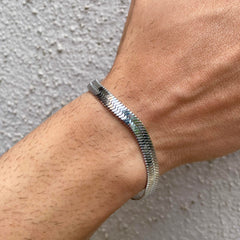Silver Serpent Link Bracelet