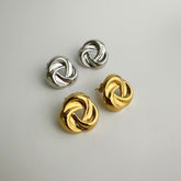 Blossom Cross Studs Earrings