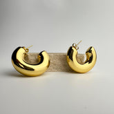 Lunar Curve Bold Earrings