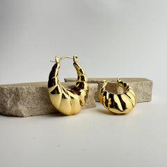 Grand Cross Hoops Earrings