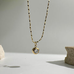 Circular Crystal Necklace