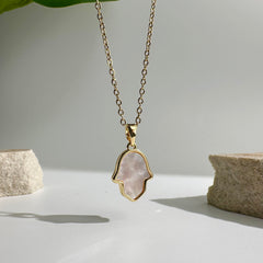 Luminous Hamsa Necklace