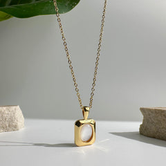 Oval Moonstone Necklace