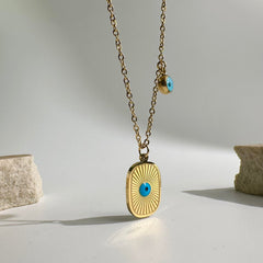 Evil Eye Shield Necklace