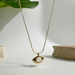 Opalite Eye Charm Necklace