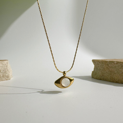 Opalite Eye Charm Necklace