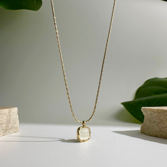 Square Mop Necklace