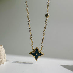 Fleur Noir Necklace