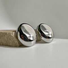 Bold Oval Impact Earrings