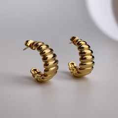 Linear Elegance Studs Earrings