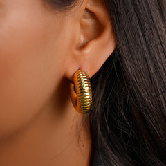 Bold Round Hoop Earrings