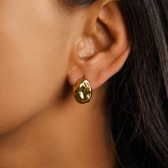 Sculpted Hoops Earrings