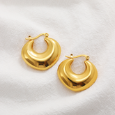 Luxe Gold Hoops Earrings